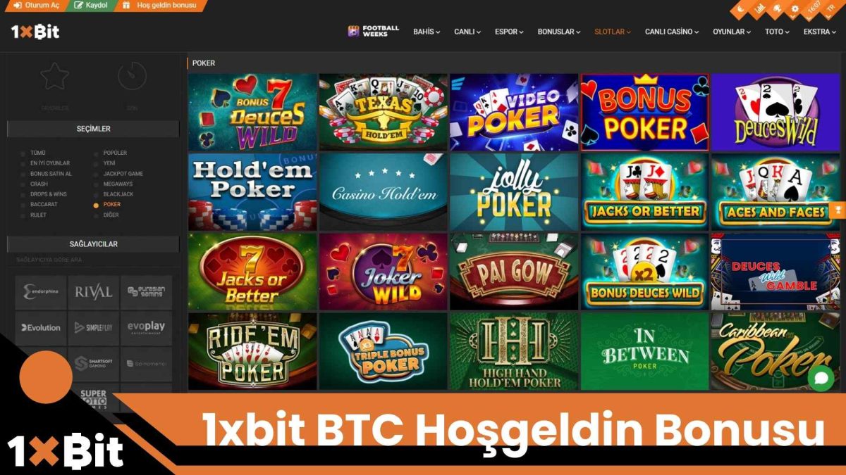 1xbit BTC Hoşgeldin Bonusu