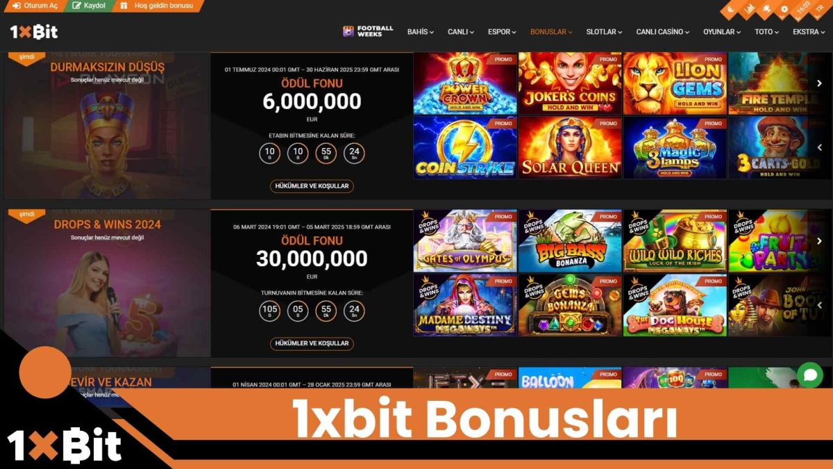 1xbit Bonusları