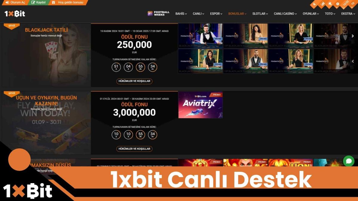1xbit Canlı Destek