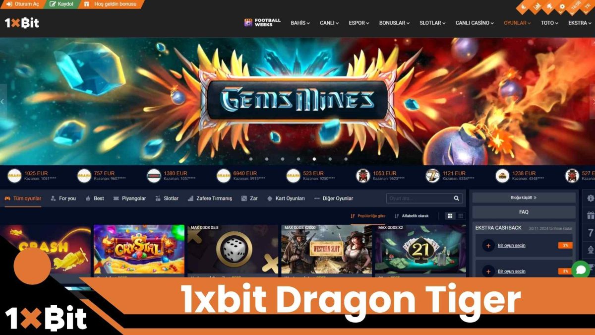1xbit Dragon Tiger