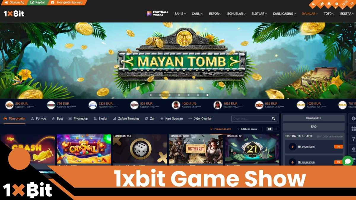 1xbit Game Show